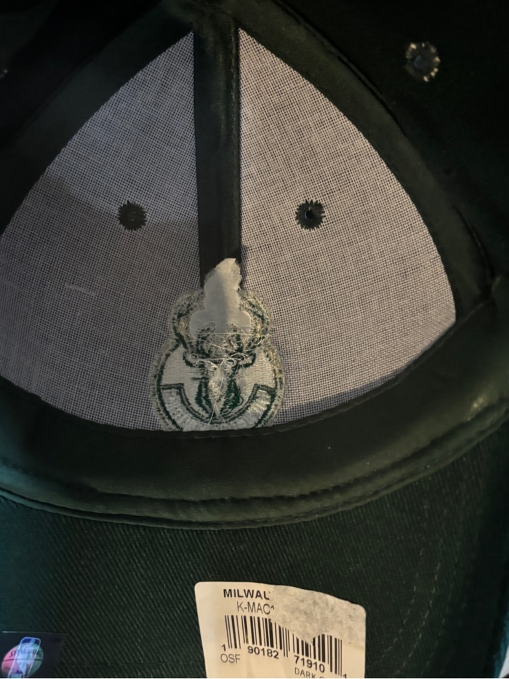 Milwaukee Bucks Dark Green Baseball Cap - Picture 8 of 8